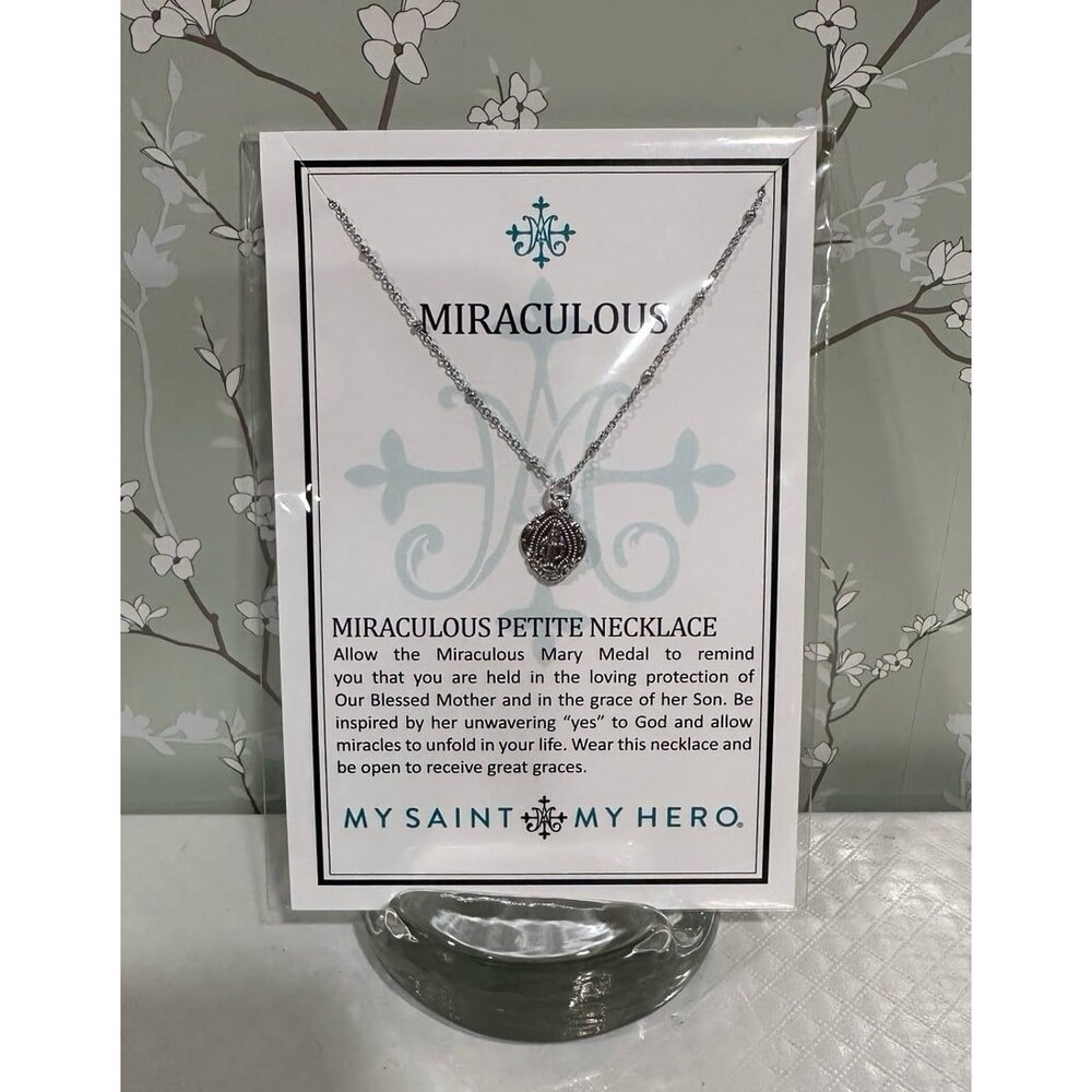 My Saint My Hero Miraculous Mary Petite Necklace
